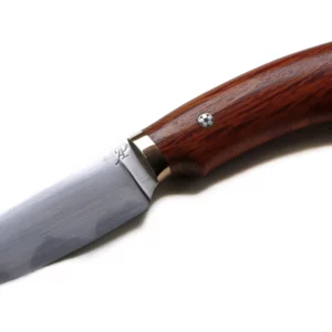 Couteau lame drop point manche bois de rose
